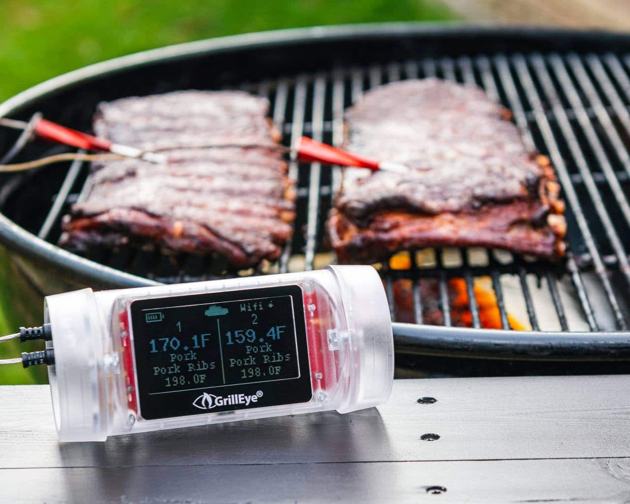 GrillEye Max Starter Grill-Thermometer inkl. 1  Temperaturfühler 