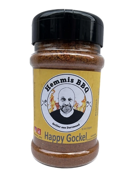 Happy Gockel 230 g Gerwürzmischung ideal zu Geflügel aller Art - Hemmis BBQ