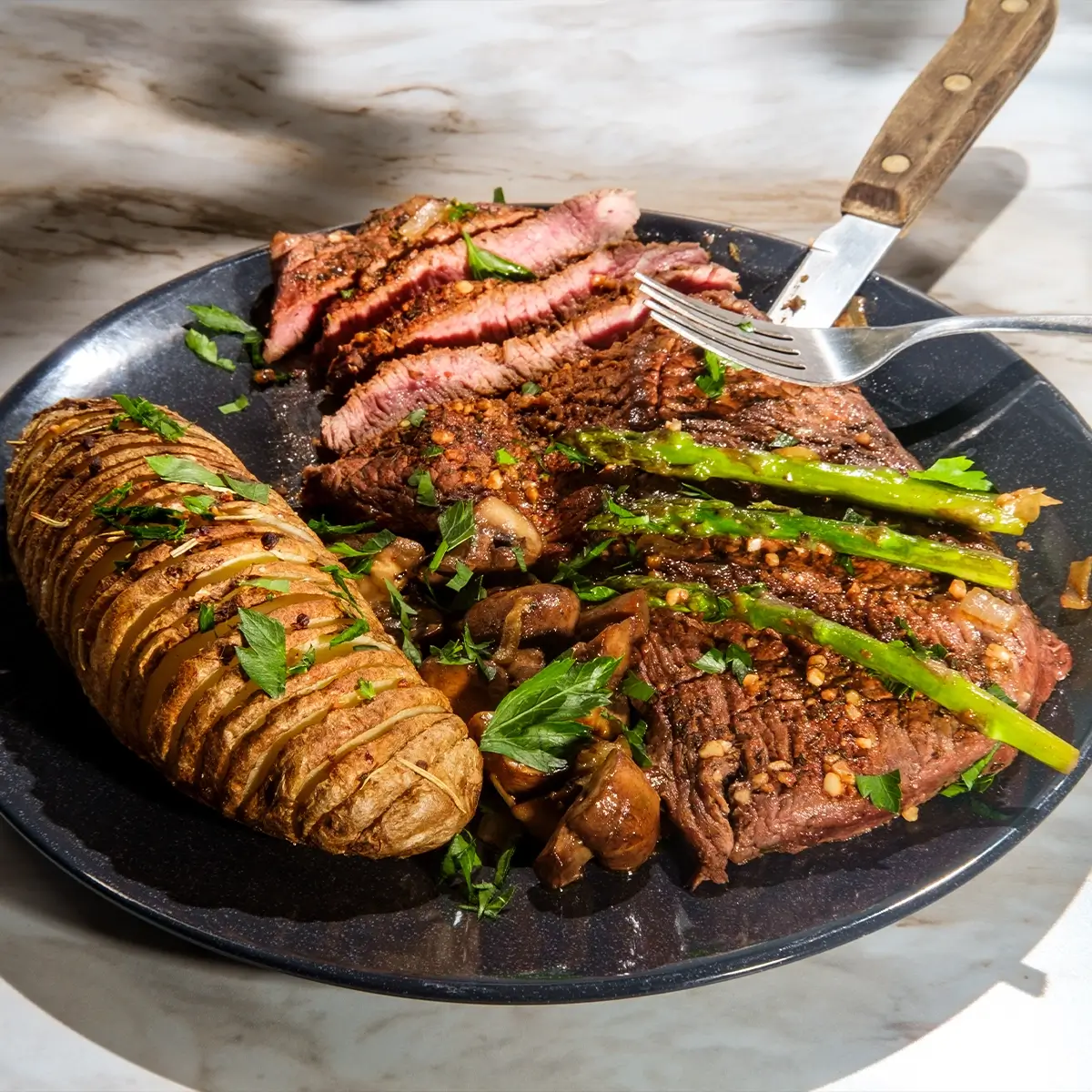 Grillgemüse mit Steak