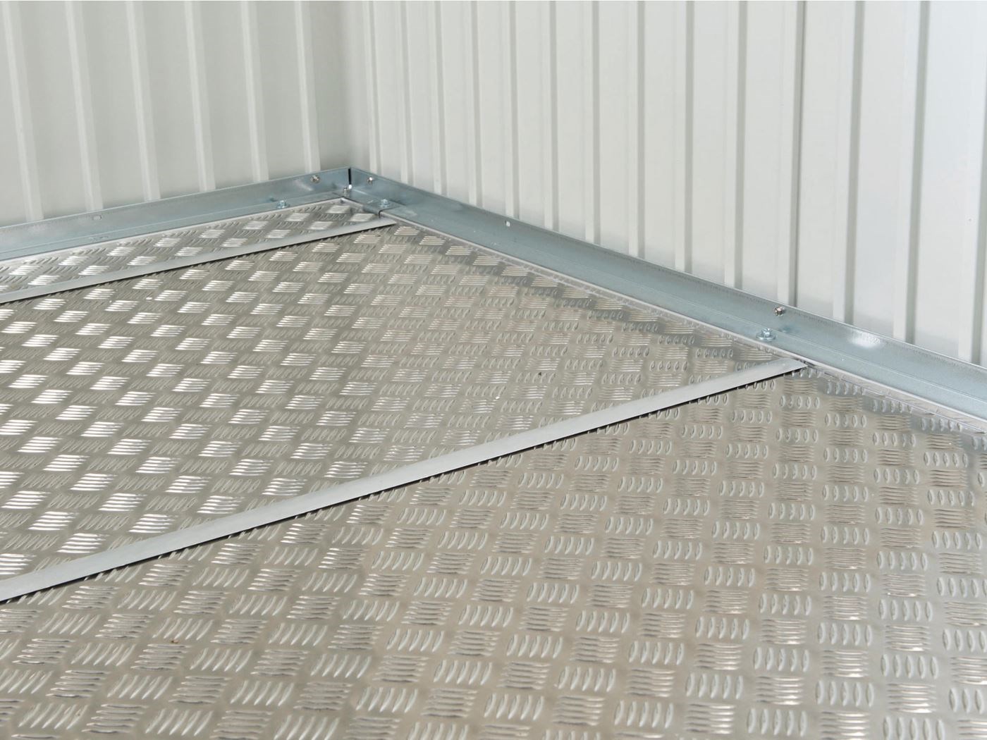 Biohort Bodenplatte für CasaNova 3x5 Aluminium-Riffelblech 280 x 480 cm
