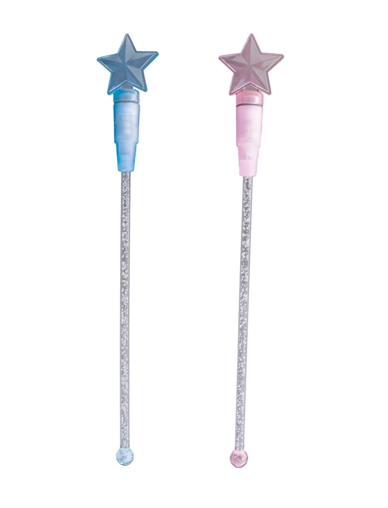 Deko: Cocktailsticks mit Licht Farbe : blau / rosa