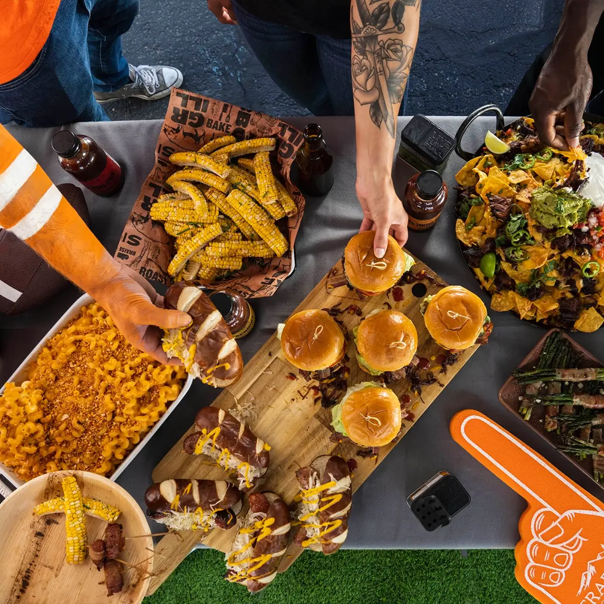 Fingerfood bei dem Tailgating Kurs