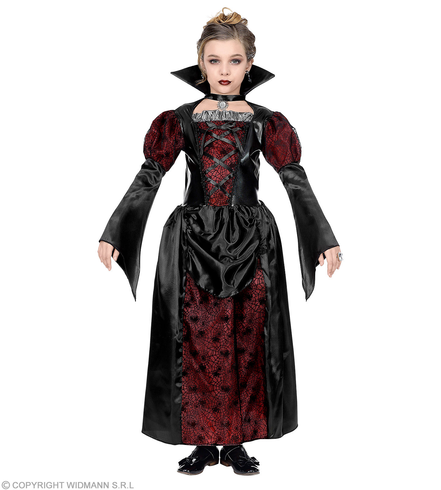 Vampirin Kostüm   Größe: 128