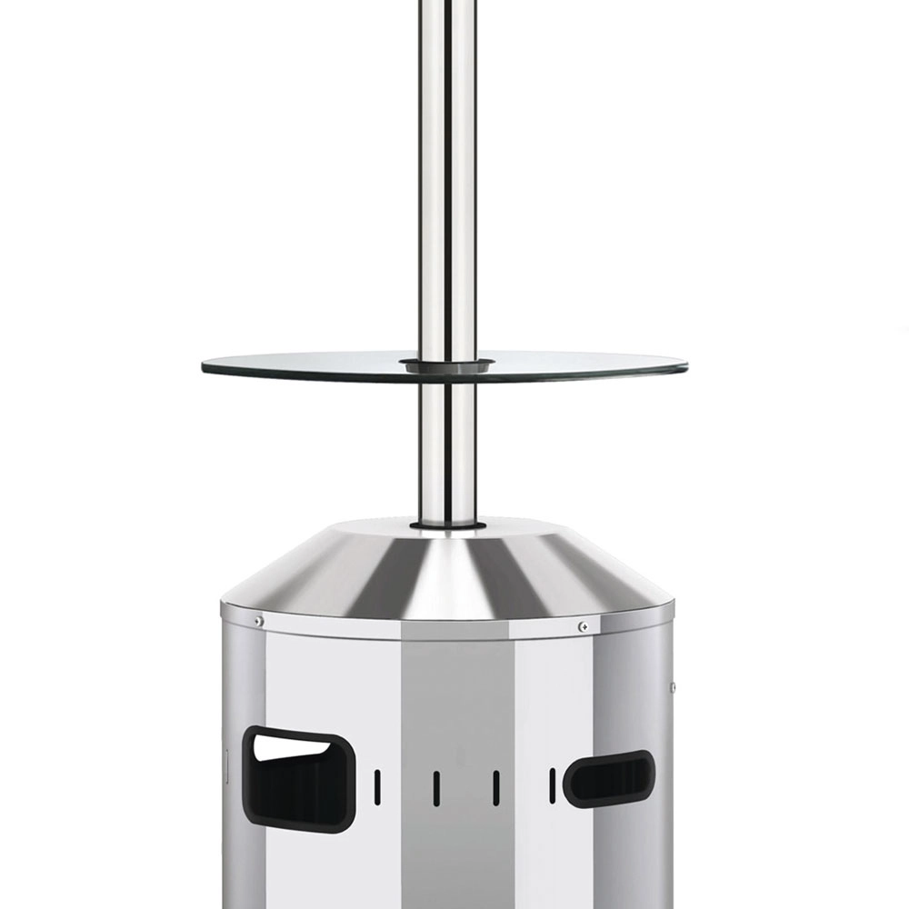Glastisch Ø 37 cm für Terrassenstrahler Elegance höhenverstellbar mit Adapter, Ø 5 cm - Enders