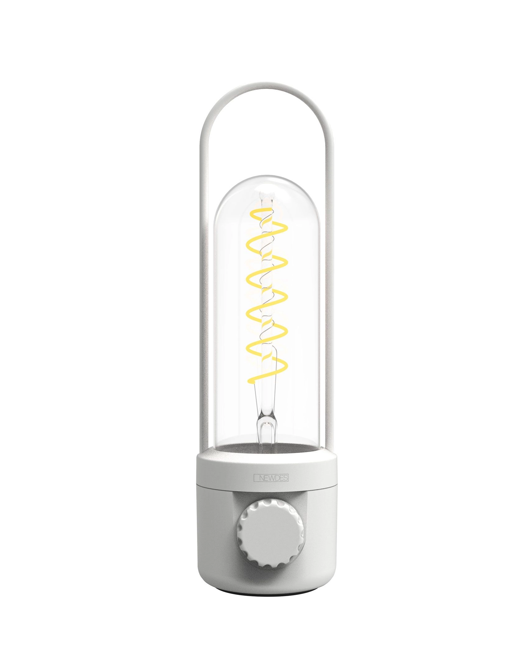Coil LED Glühfadenlampe Weiss 2W H28cm 