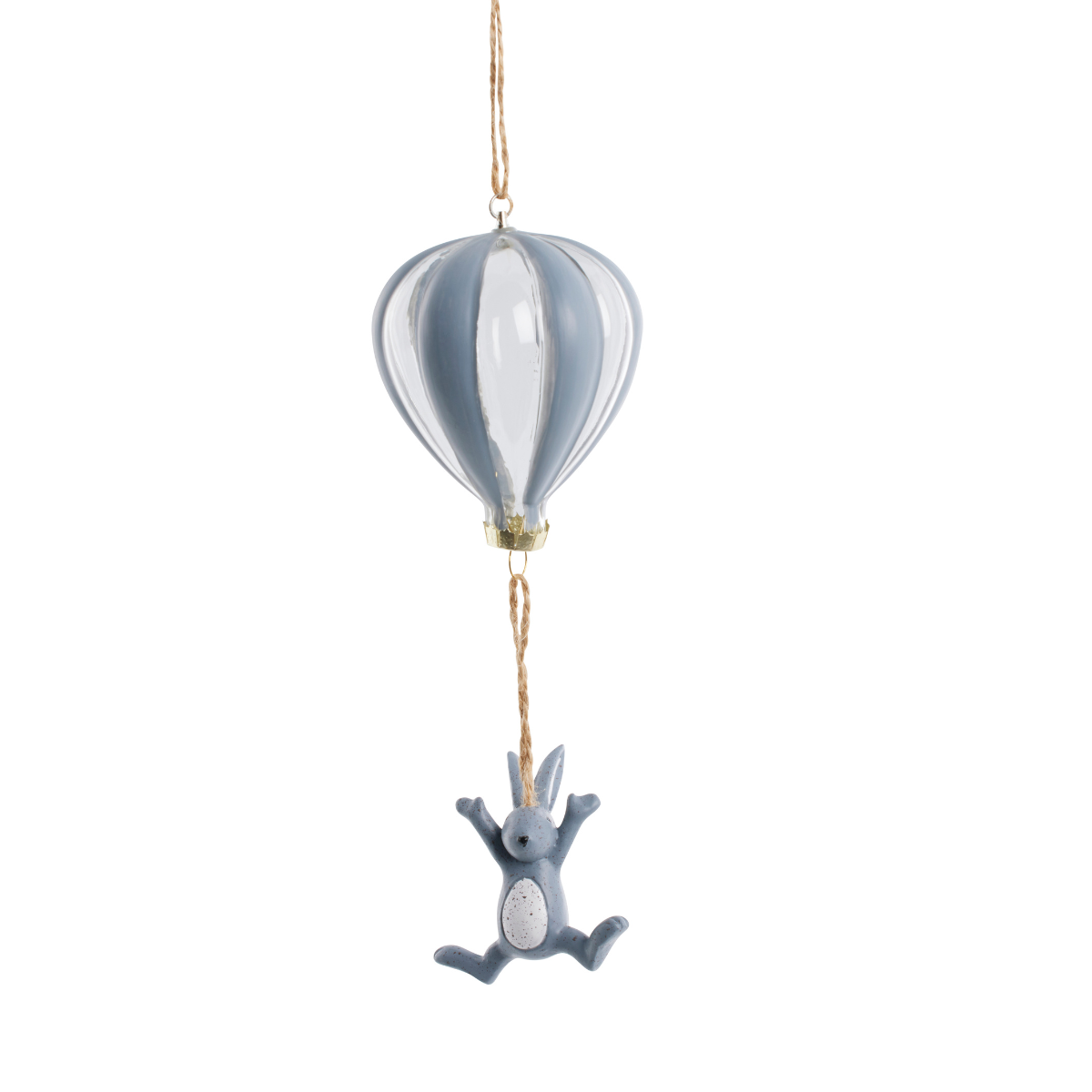 Lene Bjerre Feline Hase Ballon Deko Polyresin blau