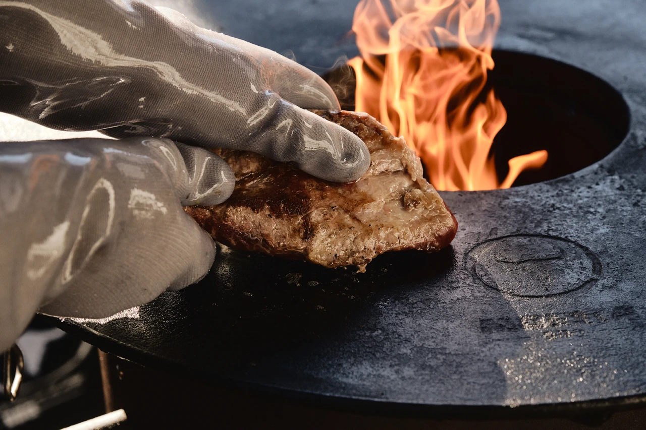 Handschuhe mit Fleisch