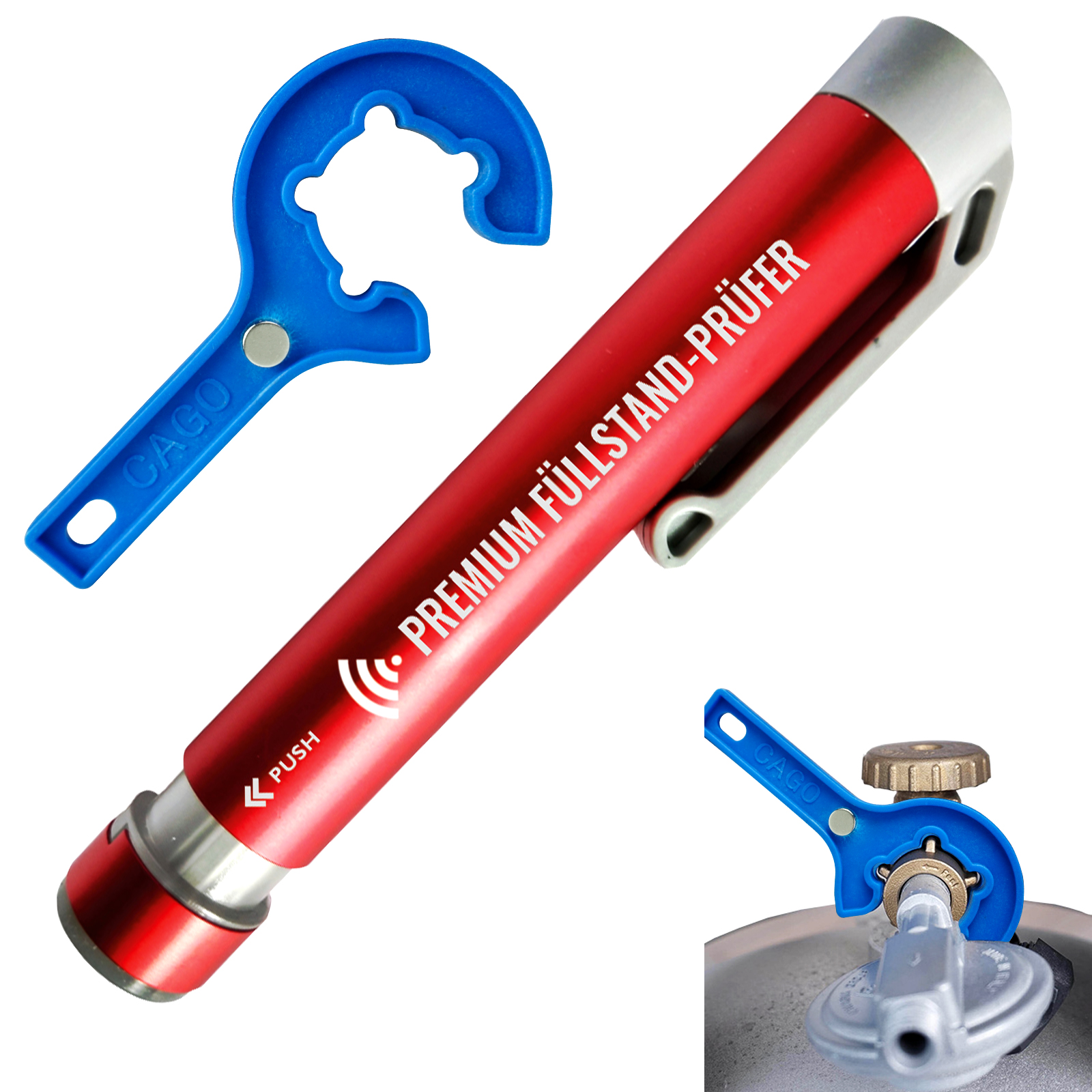 Schlüssel für Propangas Druckminderer mit Handanschluss Gasarmaturenschlüssel