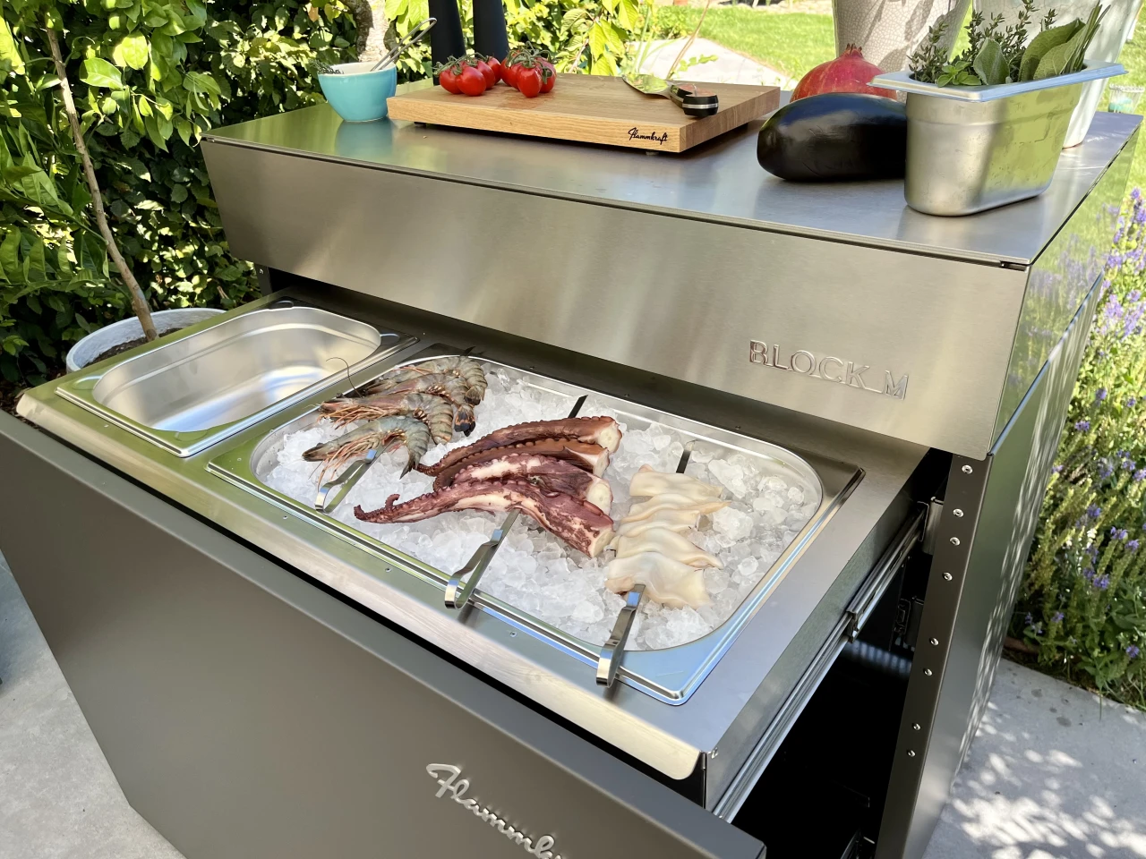 Flammkraft Block M Edelstahl Außenküche Outdoor-Kitchen (1)