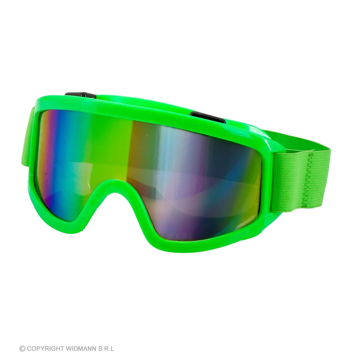 80er Jahre Skibrille, neon grün 