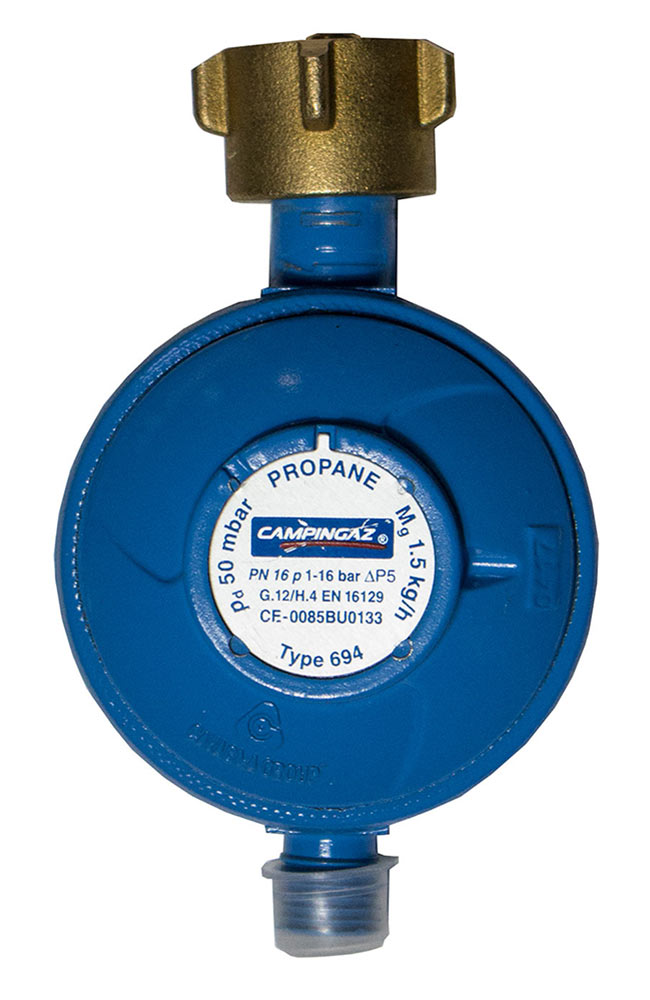 Campingaz Gasdruckregler 50 mbar - 1,5 kg/h  für Propan - und Butanflaschen GAZ R901 R904 R907