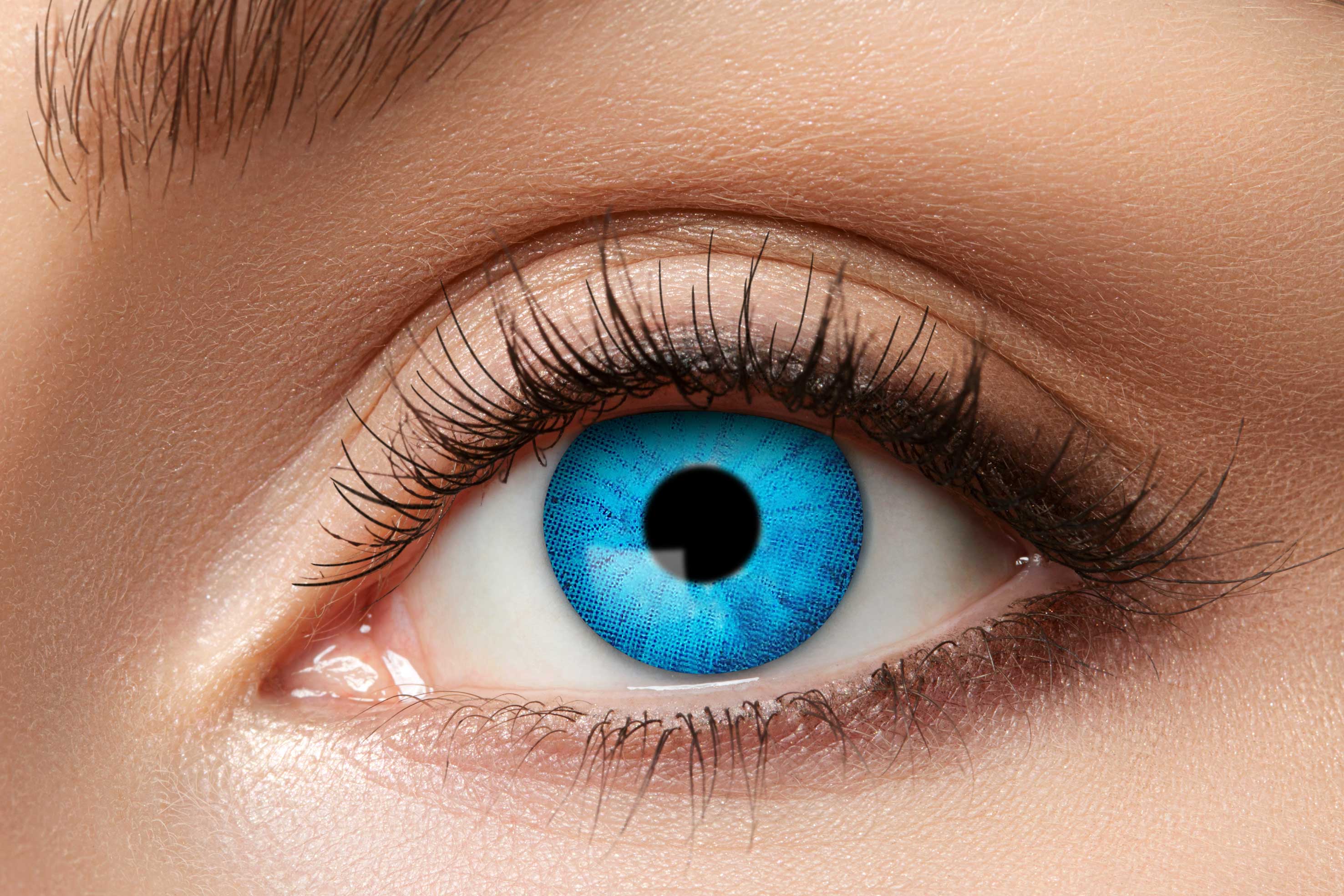 Electro blue Kontaktlinsen  3 Monatslinsen