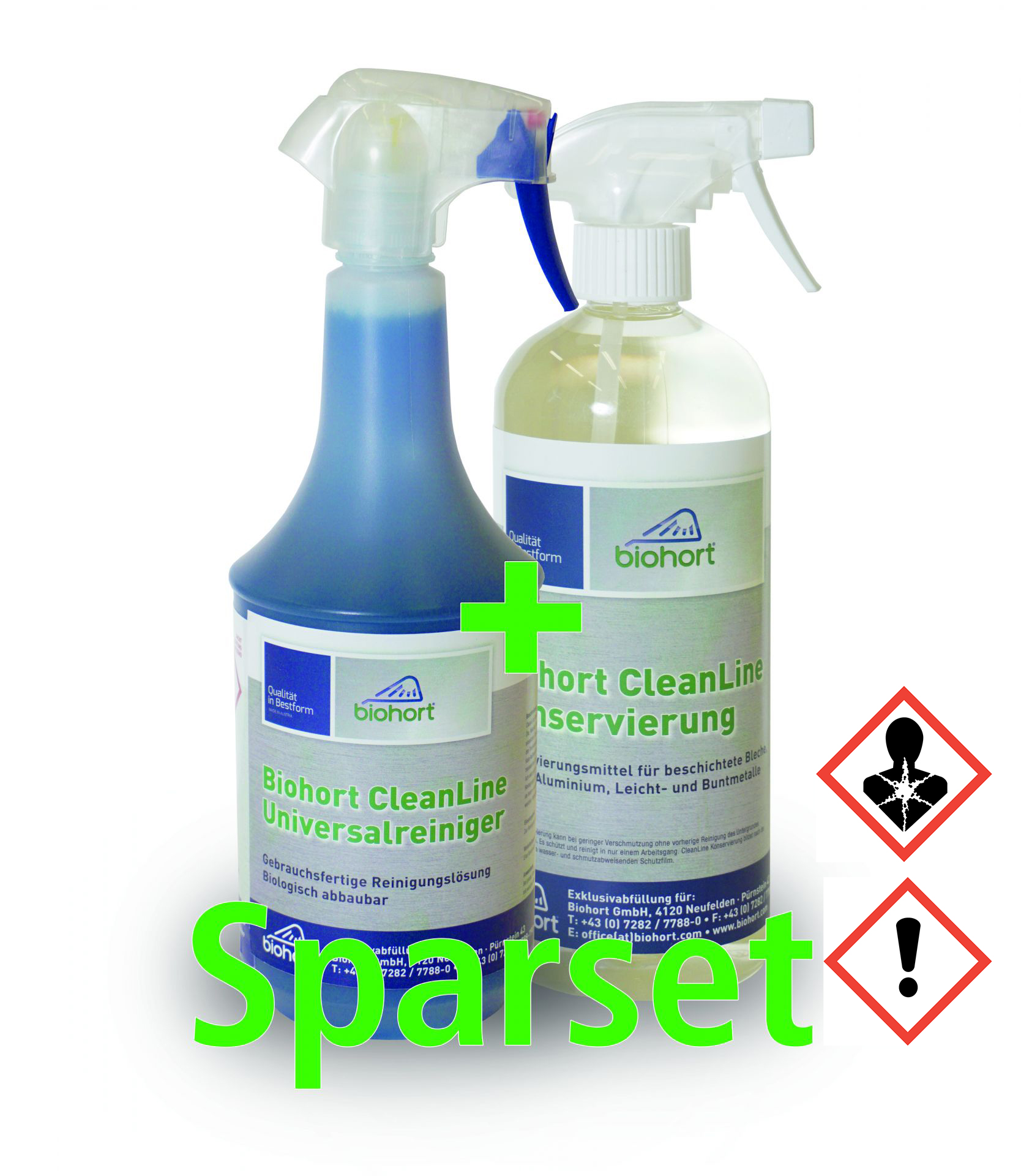 Biohort Cleanline Sparset Universalreiniger 1000 ml & Konservierung 750 ml