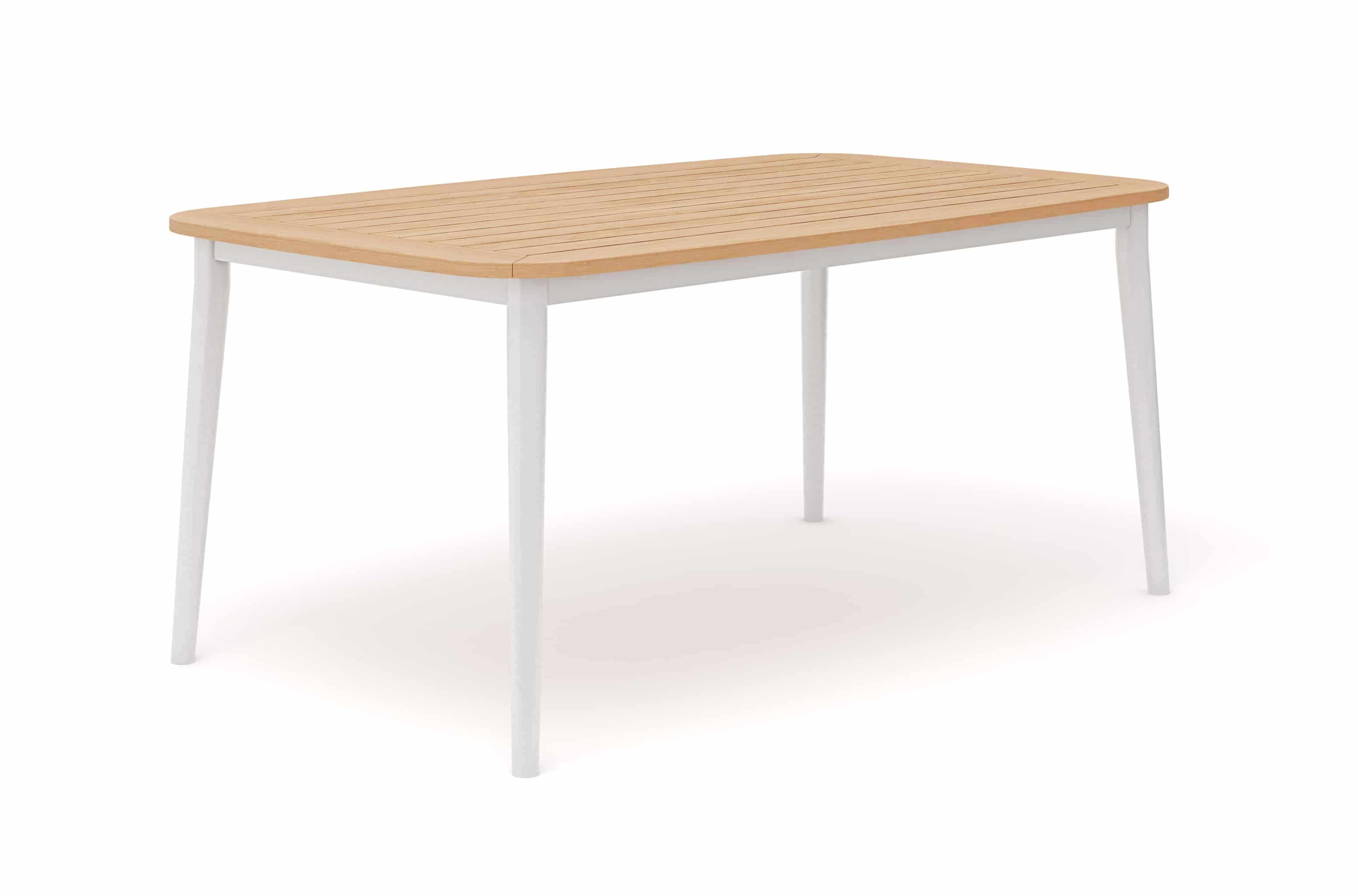 Charlie Tisch Weiß / Teak - 170 cm