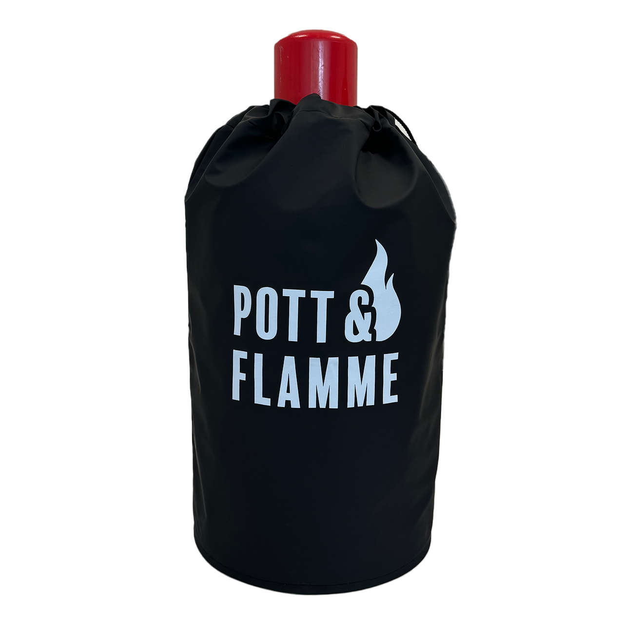 Abdeckhaube 5 kg Gasflasche  inkl. Druck "Pott & Flamme" 