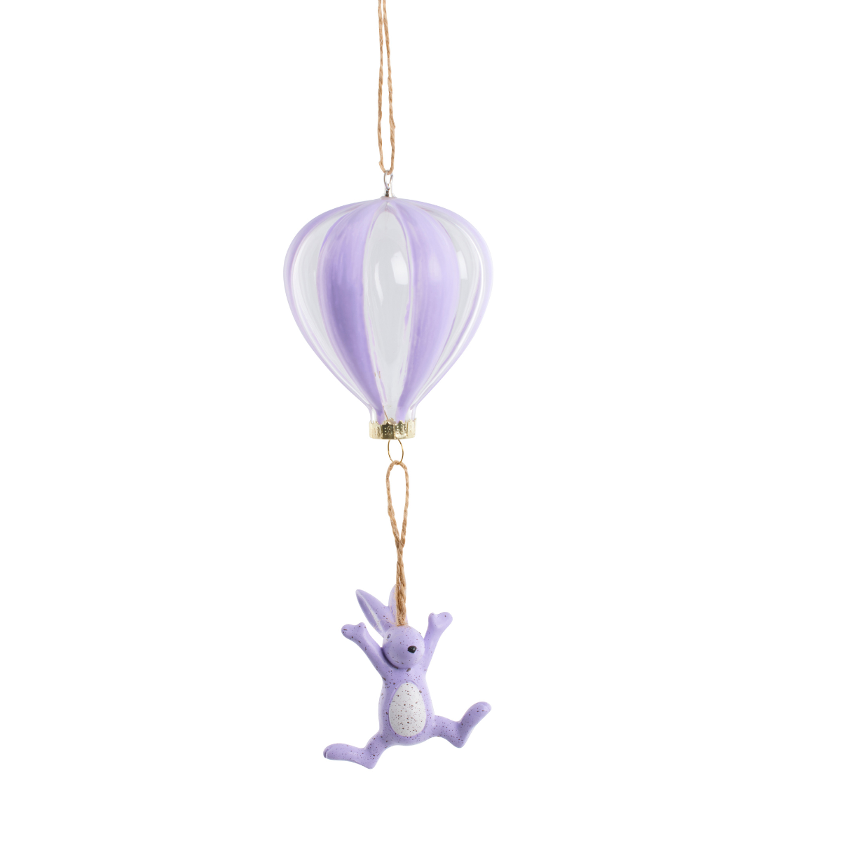 Lene Bjerre Feline Hase Ballon Deko Polyresin lila