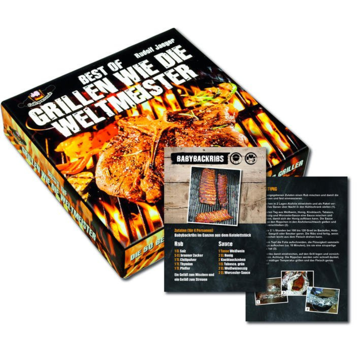 Rezeptbox "Best of Grillen wie die Weltmeister" - 52 Rezeptkarten