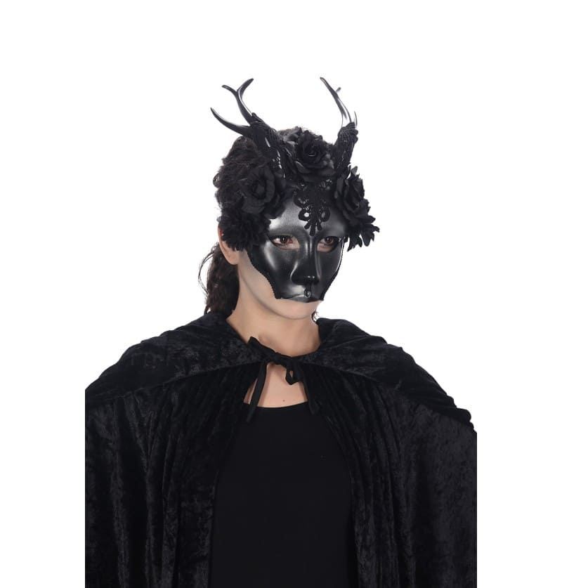 Schwarze Reh-Maske 