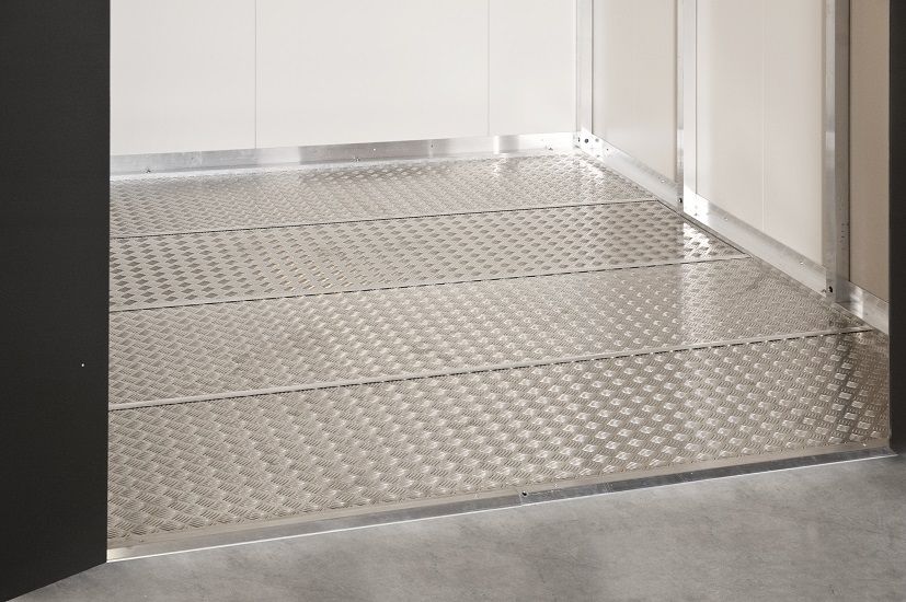 Biohort Bodenplatte für CasaNova 3x5 Aluminium-Riffelblech 280 x 480 cm