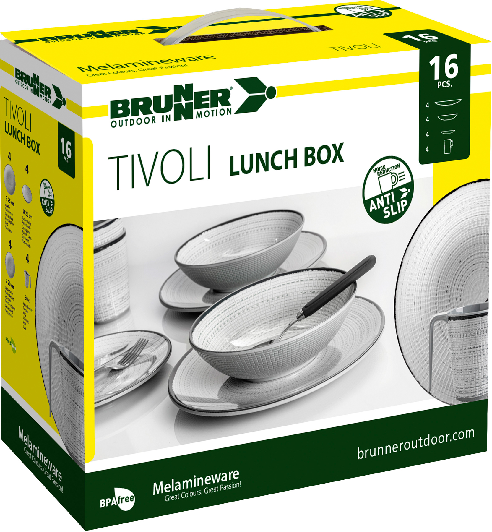 Brunner - Geschirrset "Tivoli Lunch Box"  16-teilig
