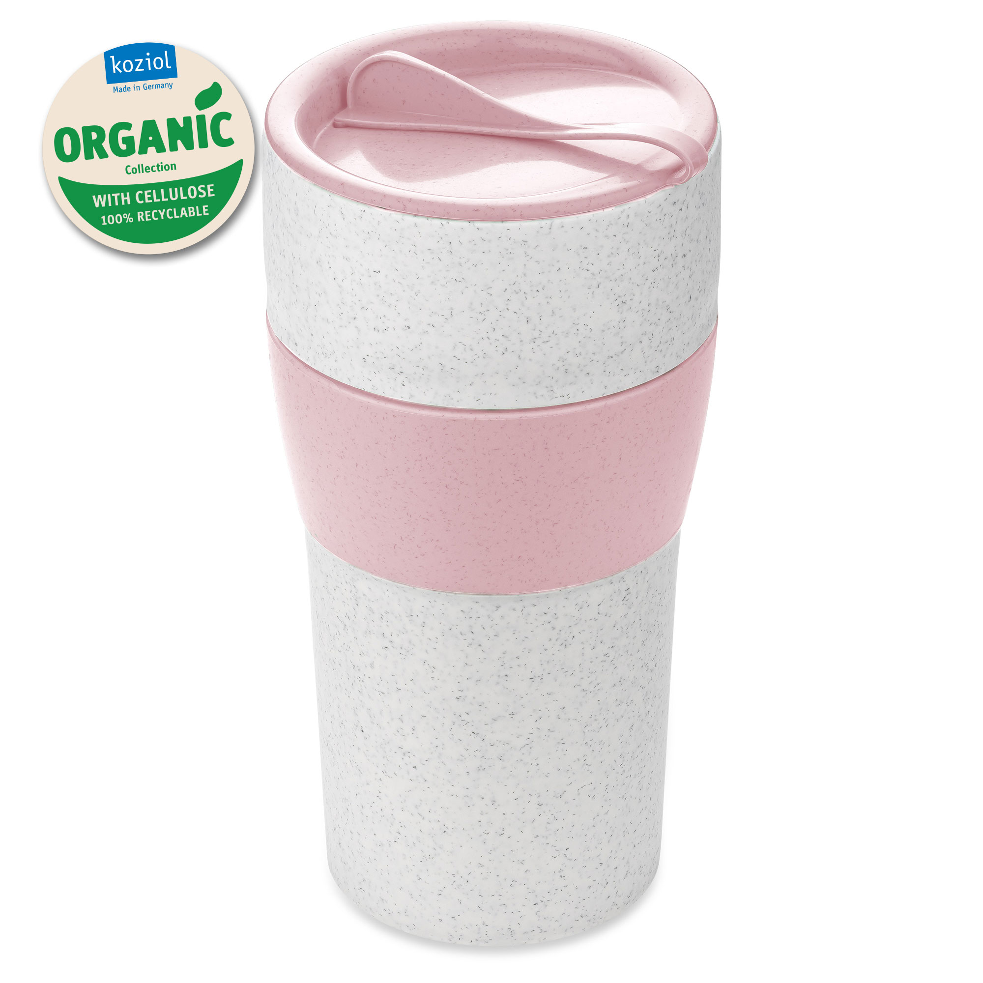 Koziol Thermobecher mit Deckel 700ml Aroma to Go  XL  organic pink