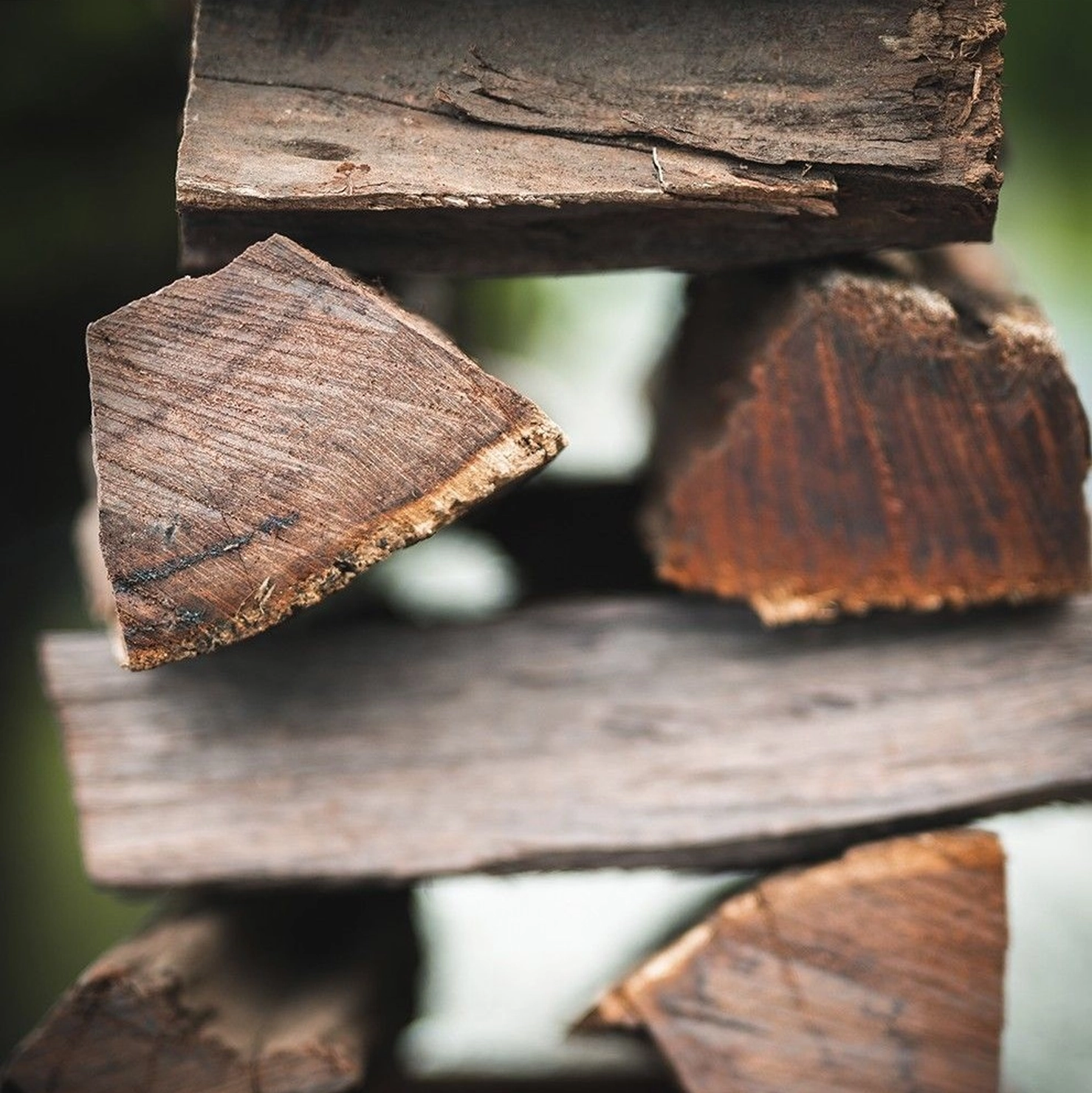 Gestapeltes Holz