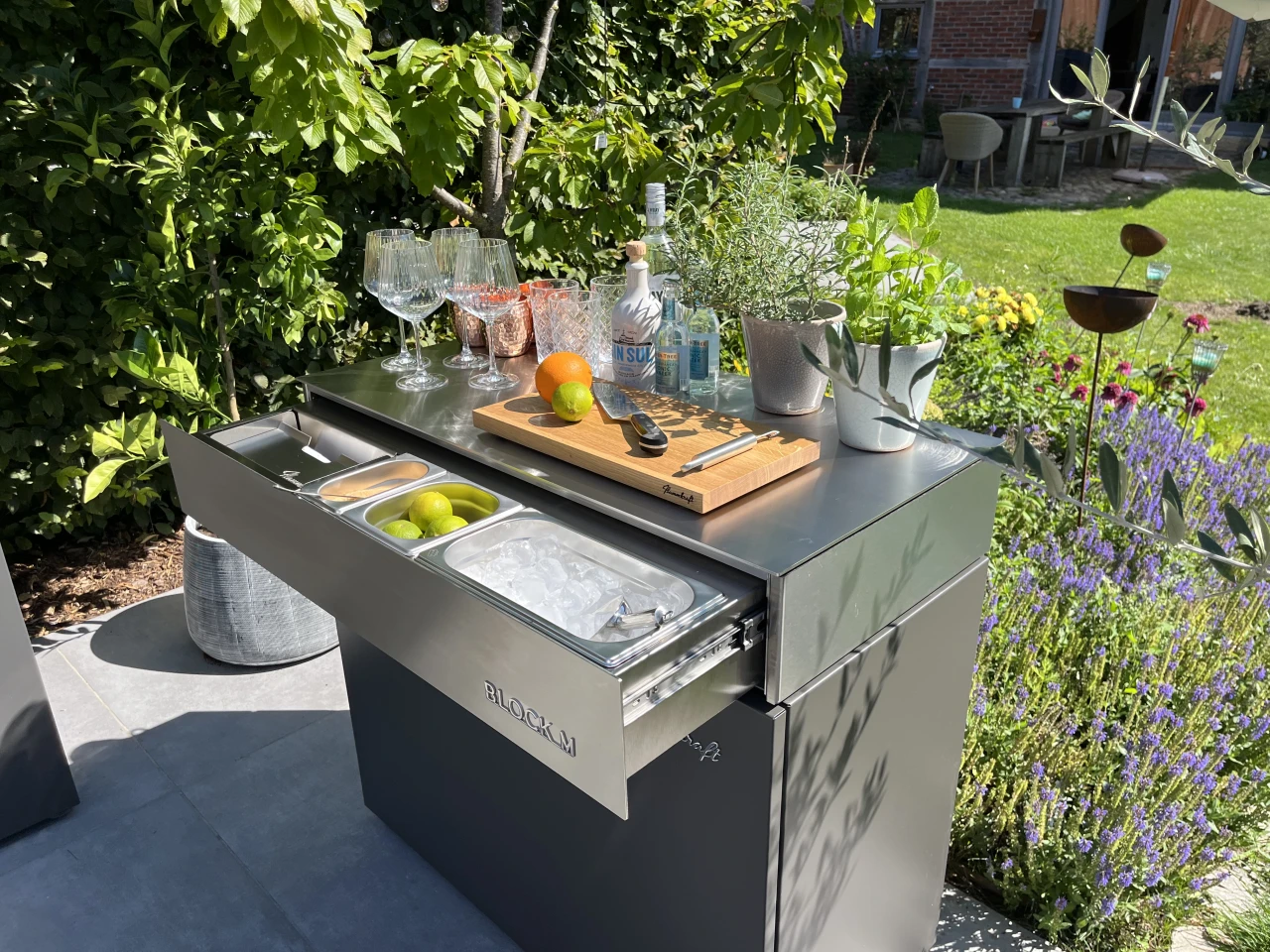 Flammkraft Block M Edelstahl Außenküche Outdoor-Kitchen (1)