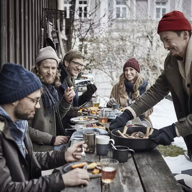 Brunch, Handschuh, Erwachsener, Mann, Person