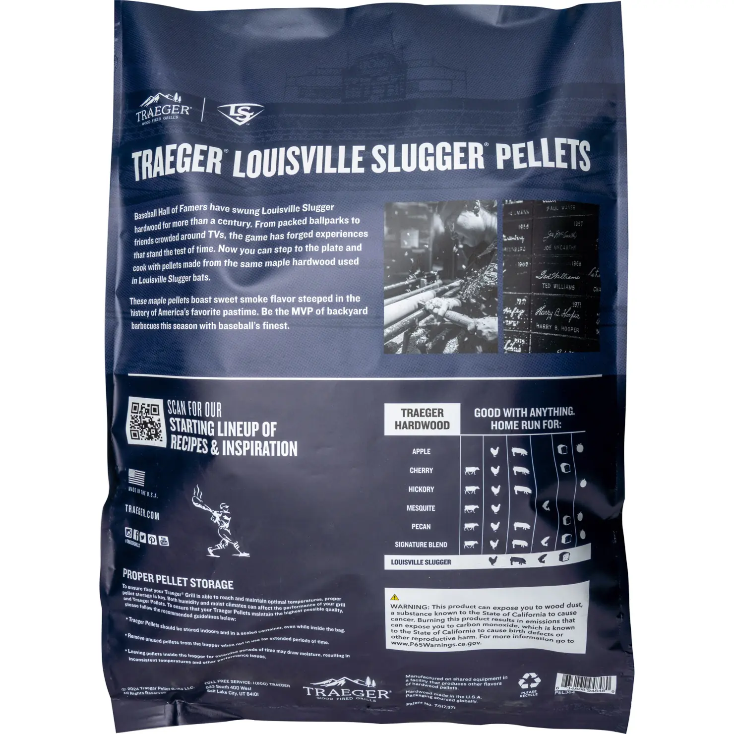 Traeger Louisville Slugger Maple Ahorn Pellets