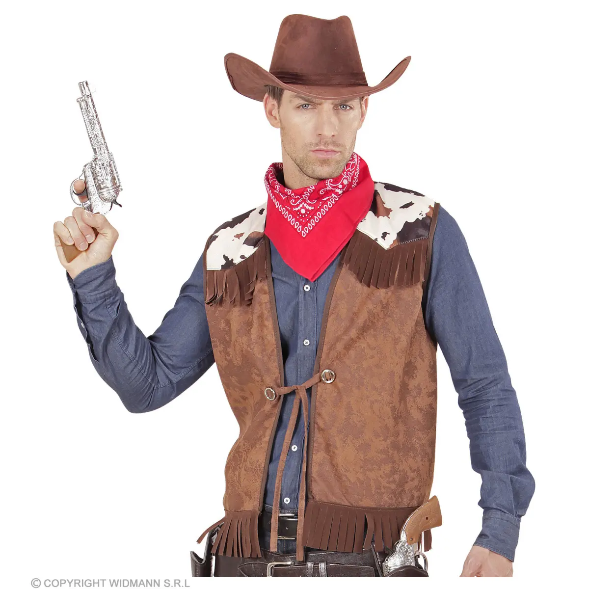 Cowboy Weste für Erwachsene – Wildwest Kostüm