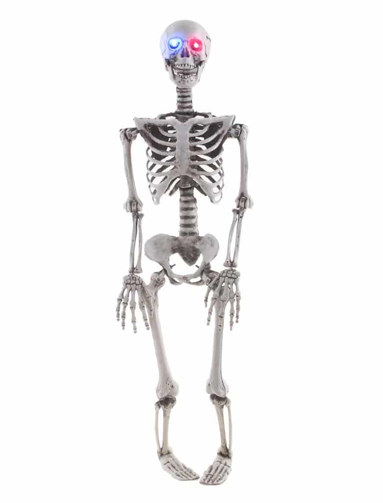 Deko: Leuchtendes Skelett Größe: 89 cm