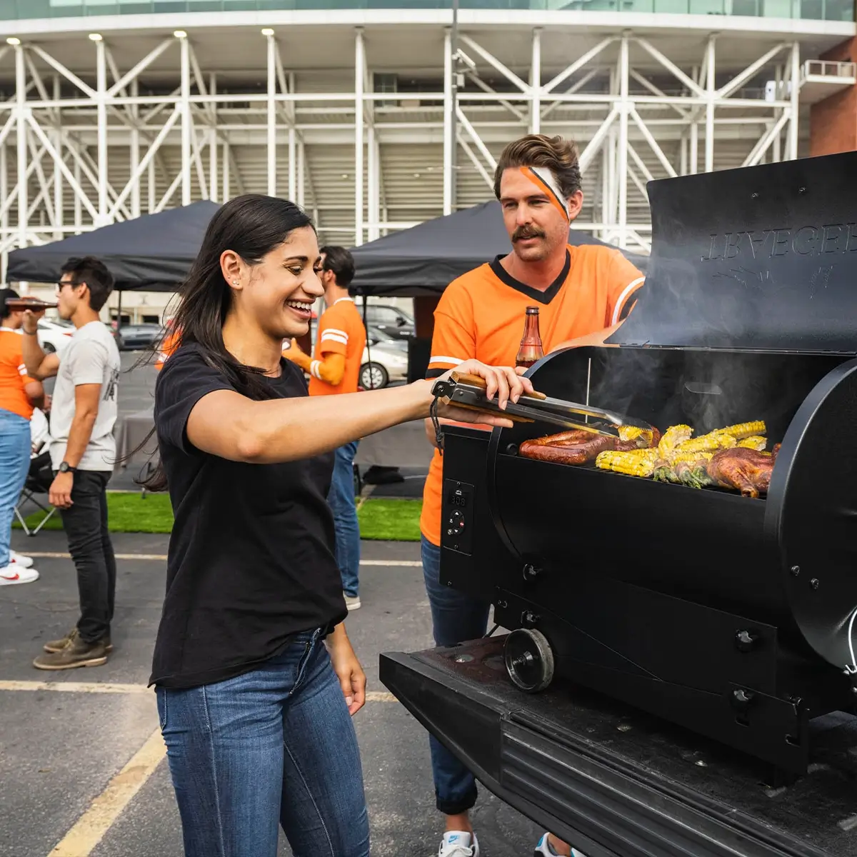 Tailgating vor dem Spiel in den USA
