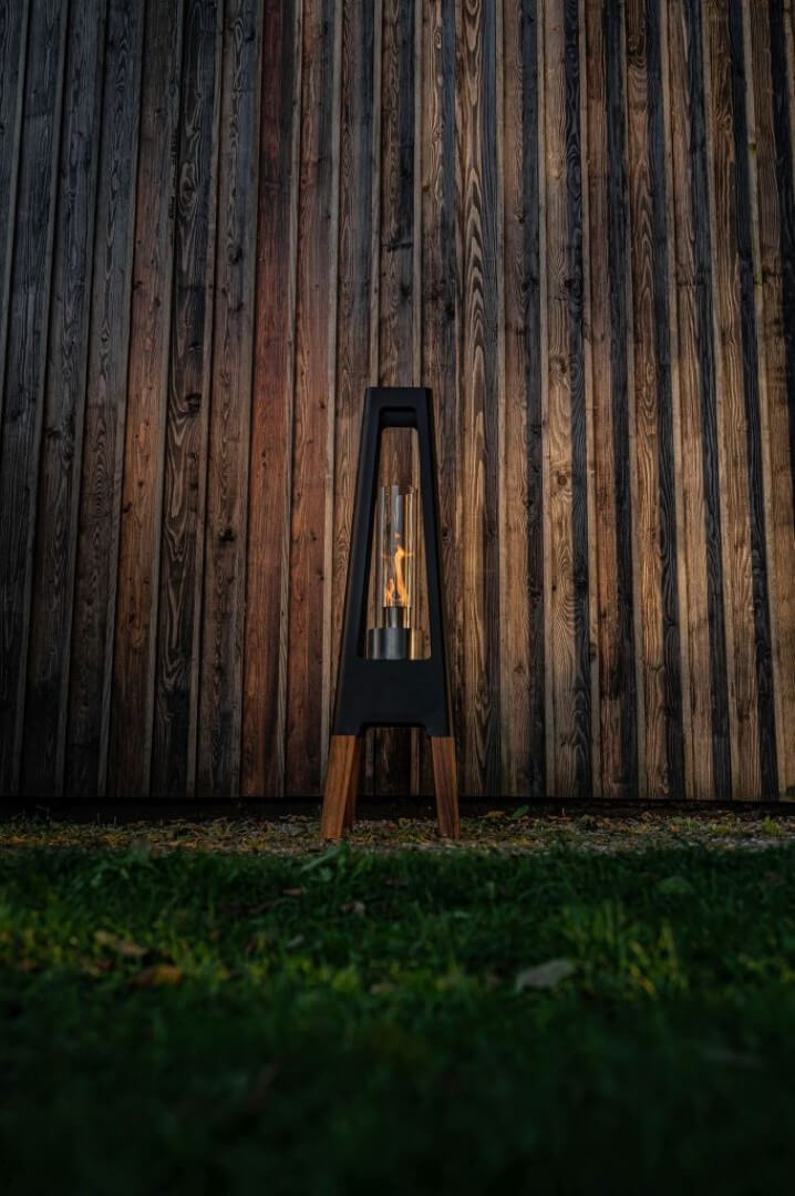 Masuria Gartenfeuer-Lampe Nexo Black 