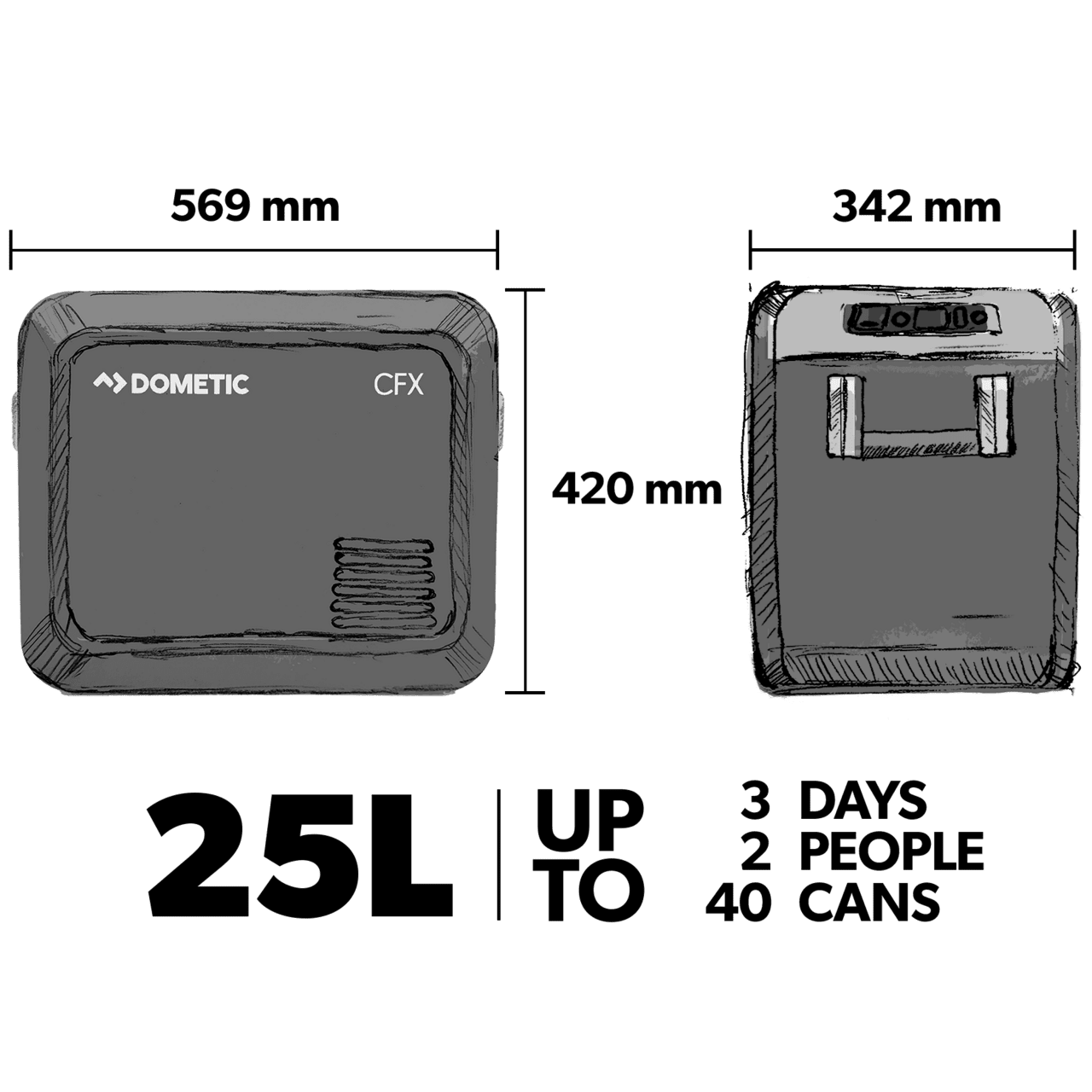 Dometic - CoolFreeze CFX3 25 Kompressor Kühlbox