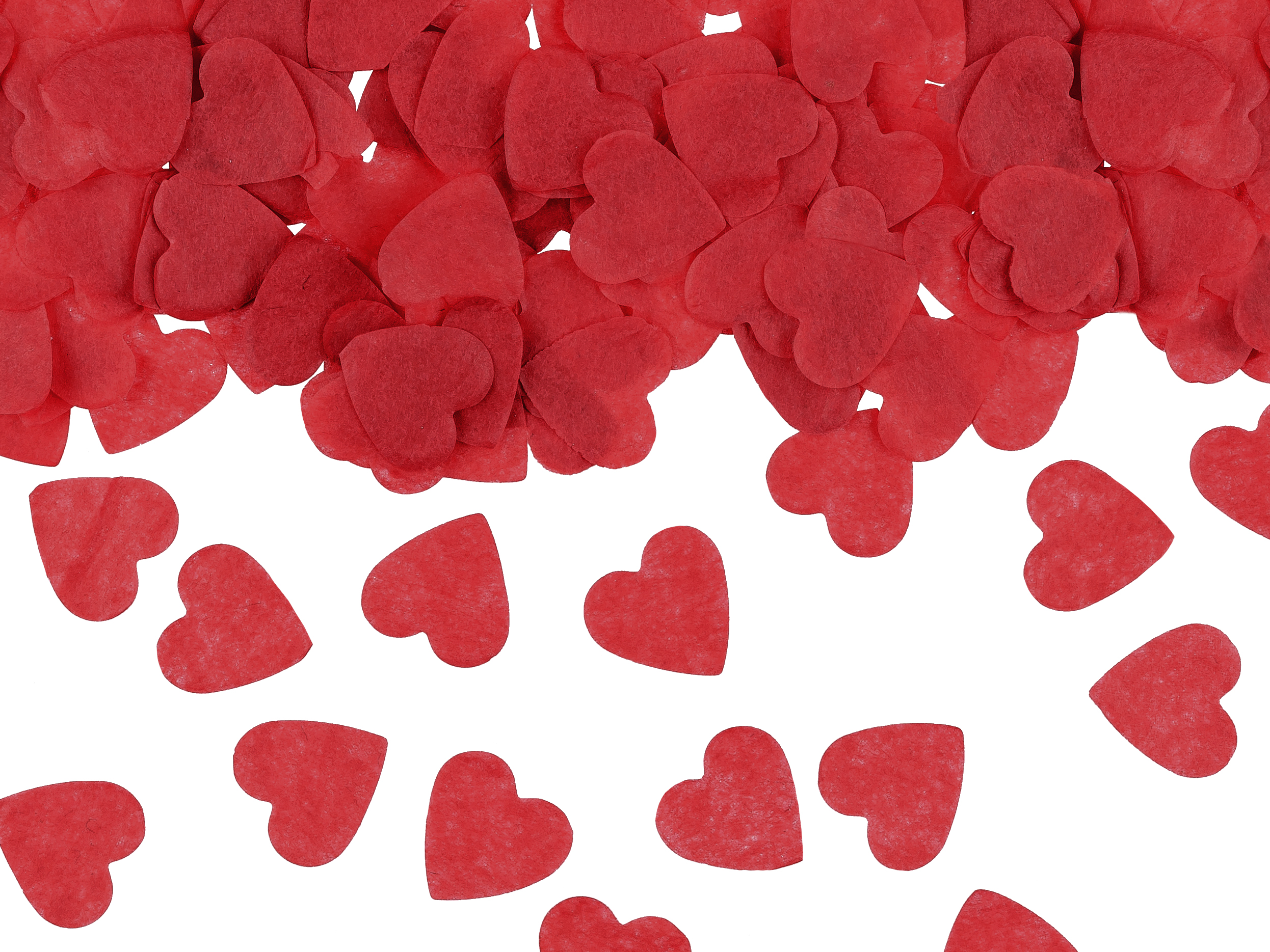  Confetti Hearts, red Größe: 1,6x1,6 cm 15g . rot