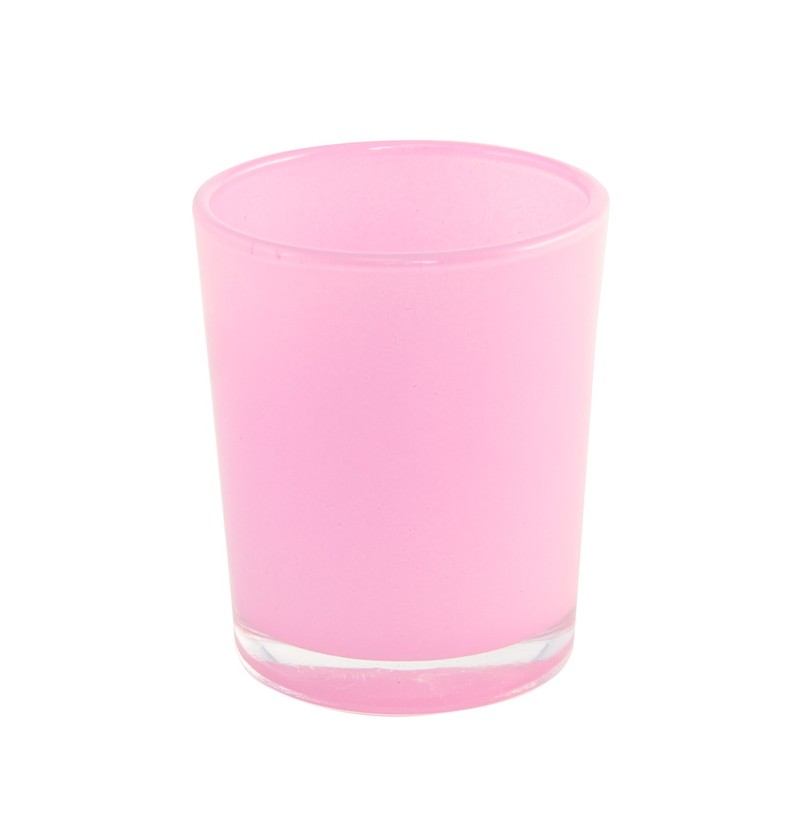 Deko: Kerzenhalter Shiny pink  Gr. : 5,6 x 6,5