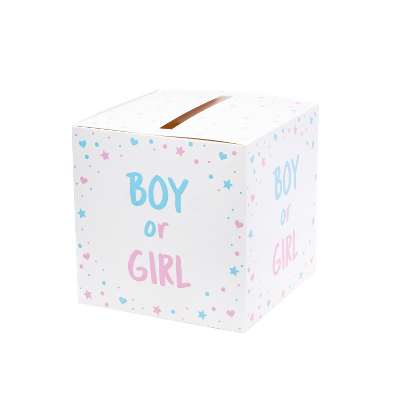 Deko: Boy or Girl  Box  Gr.: 20 x 20 x 20 cm