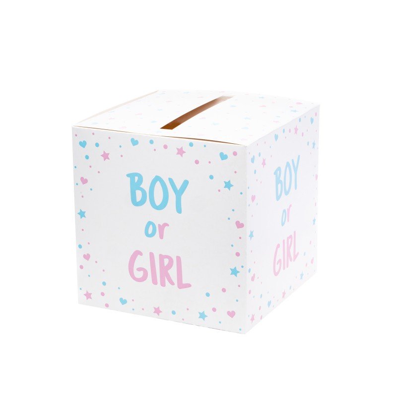 Deko: Boy or Girl Box Gr.: 20 x 20 x 20 cm