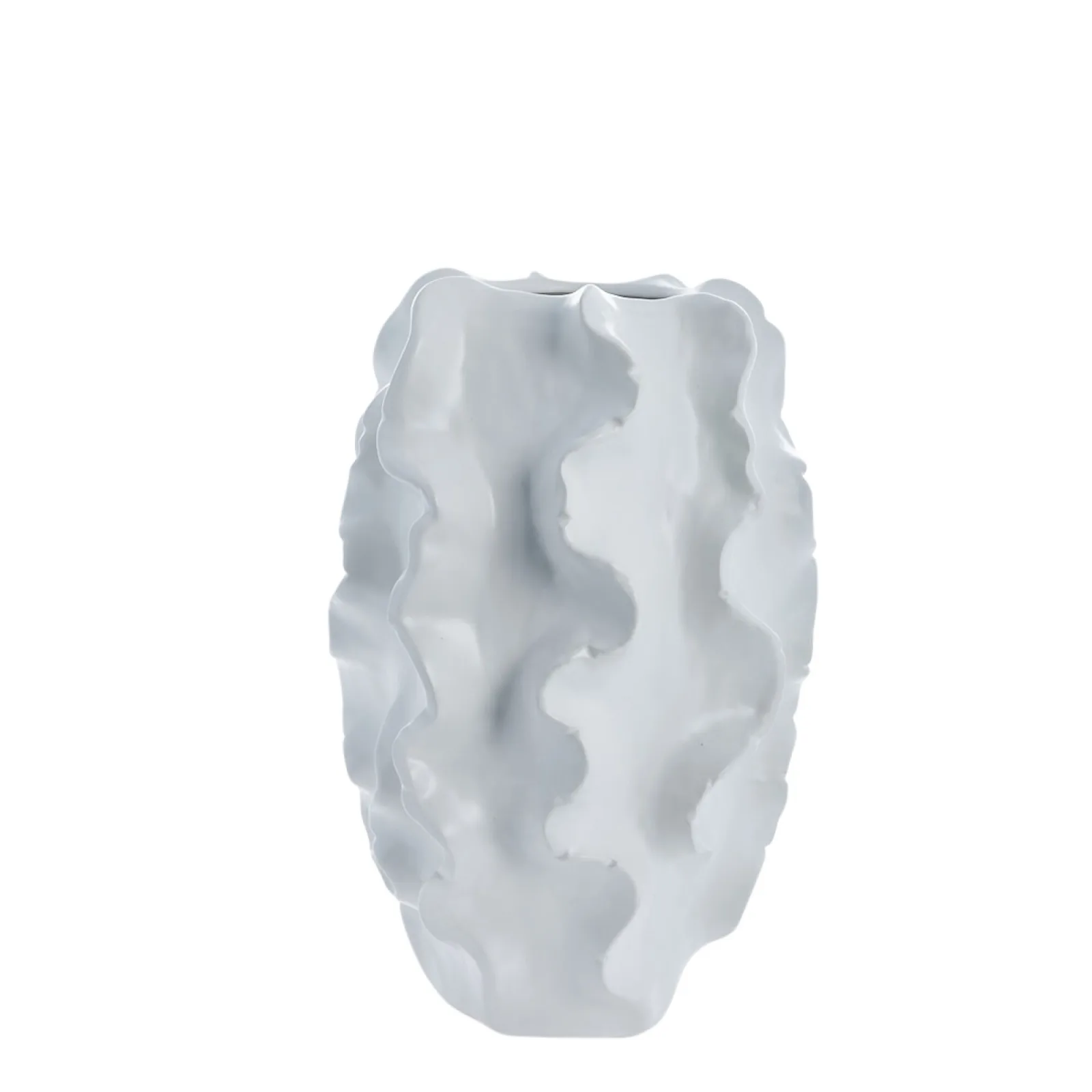 Lene Bjerre Sennia Vase Keramik weiß 25,5x25,5x37,5 cm