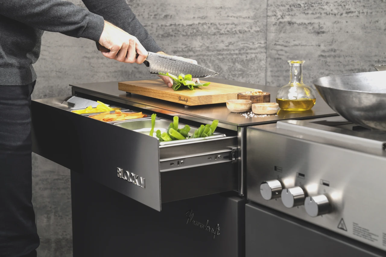 Flammkraft Block M Edelstahl Außenküche Outdoor-Kitchen (1)