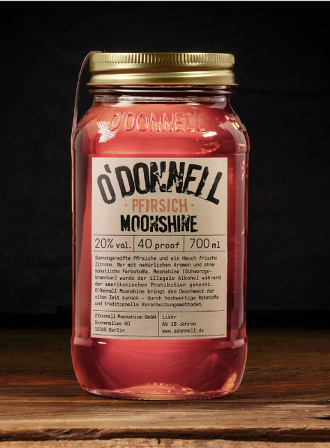 O´Donnell - Moonshine Pfirsich 700 ml (20% vol.) 