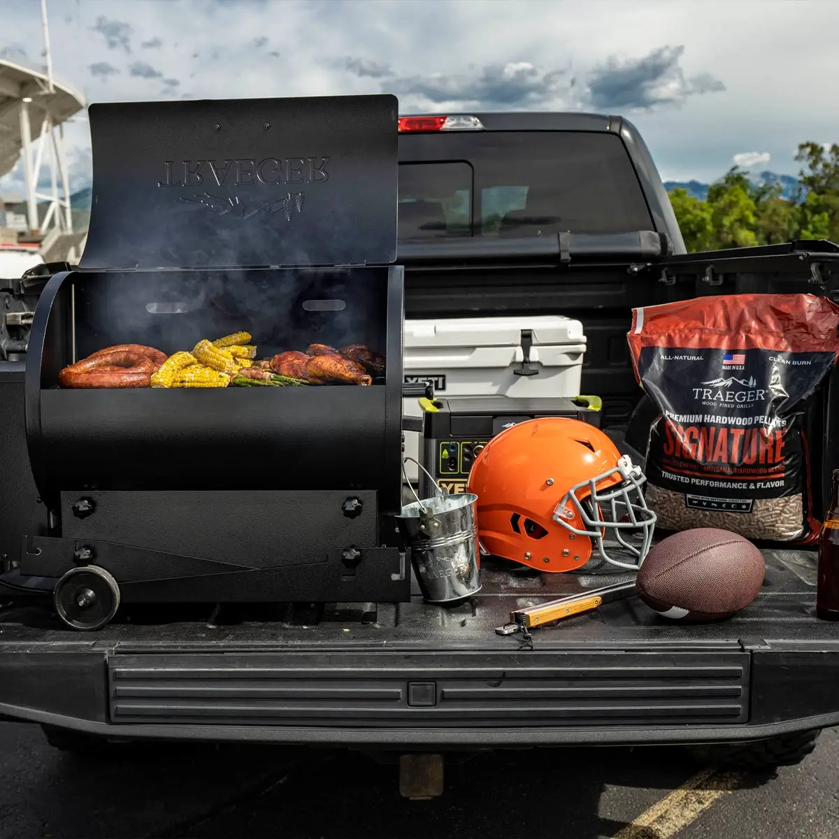 Tailgating vor dem Spiel in den USA