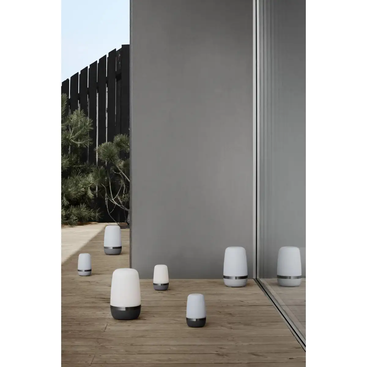 Blomus Spirit Leuchte LED Outdoor warm grey  small