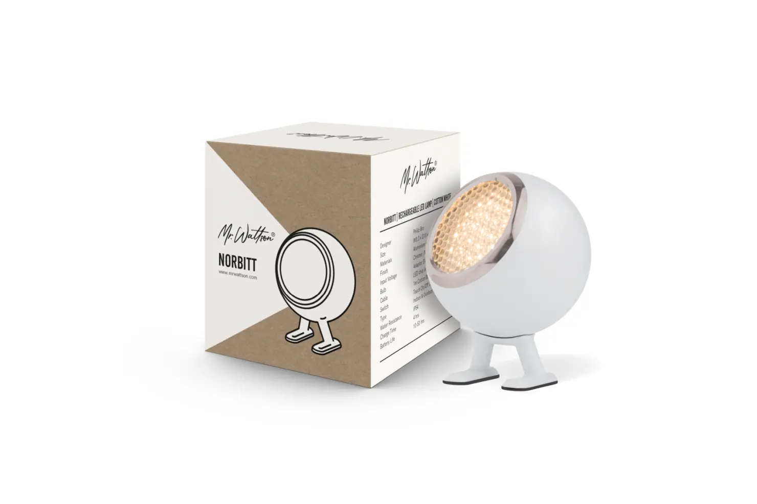 Norbitt Mr. Wattson LED Lampe Leuchte Cotton White NB-CW 5708311307959 470CW7959-1 (22)