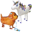Einhorn Hund Ballon mit Leine