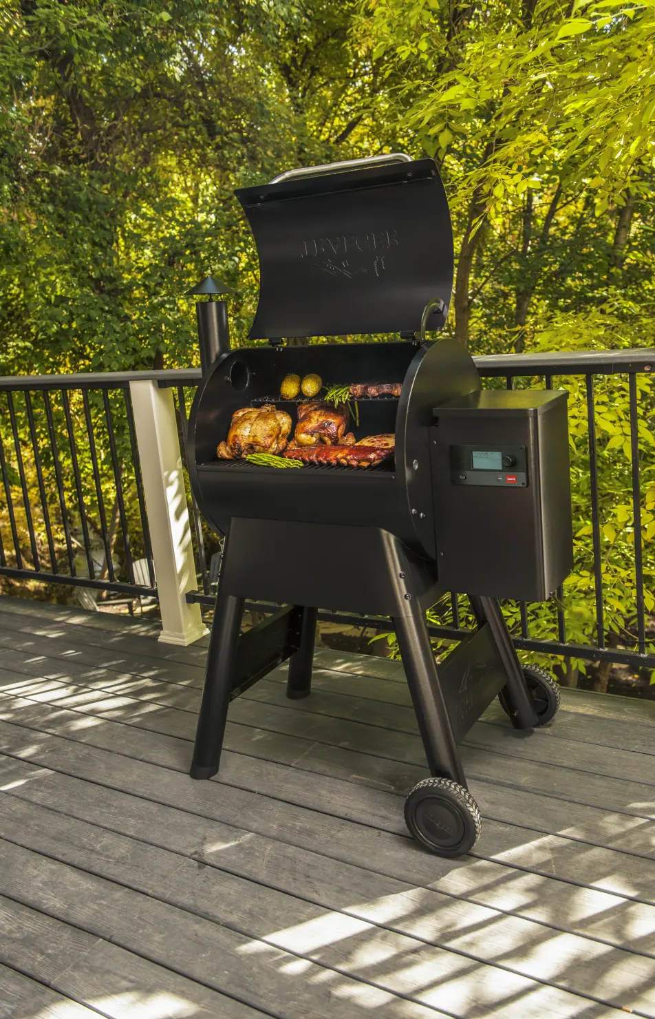 Grill auf der Terrasse