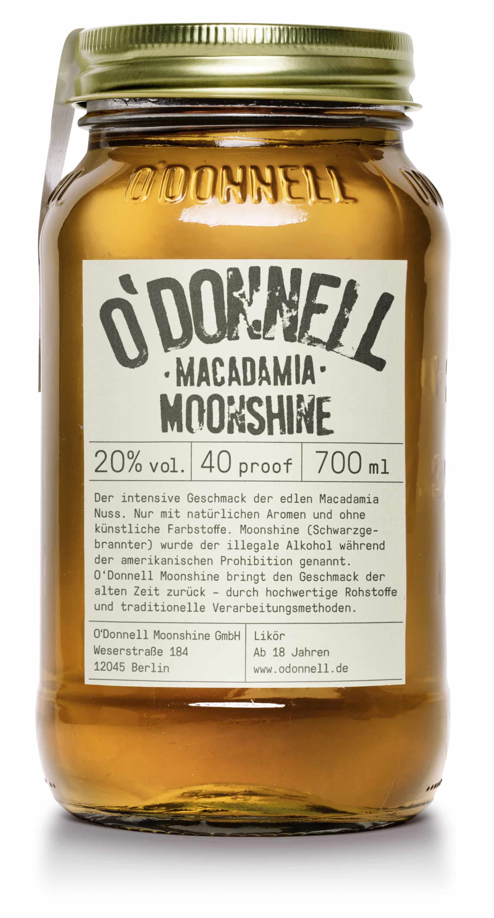 Macadamia 700 ml ( 20% vol.) O´Donnell - Moonshine