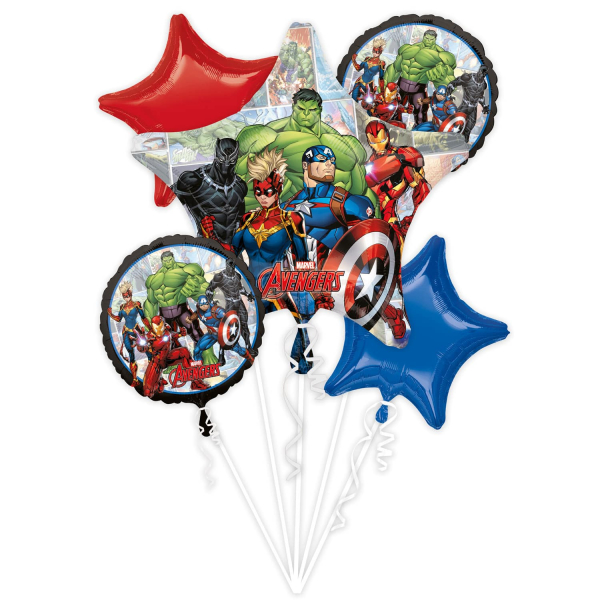 Folienballon: Avengers Bouquet 5 Stck.