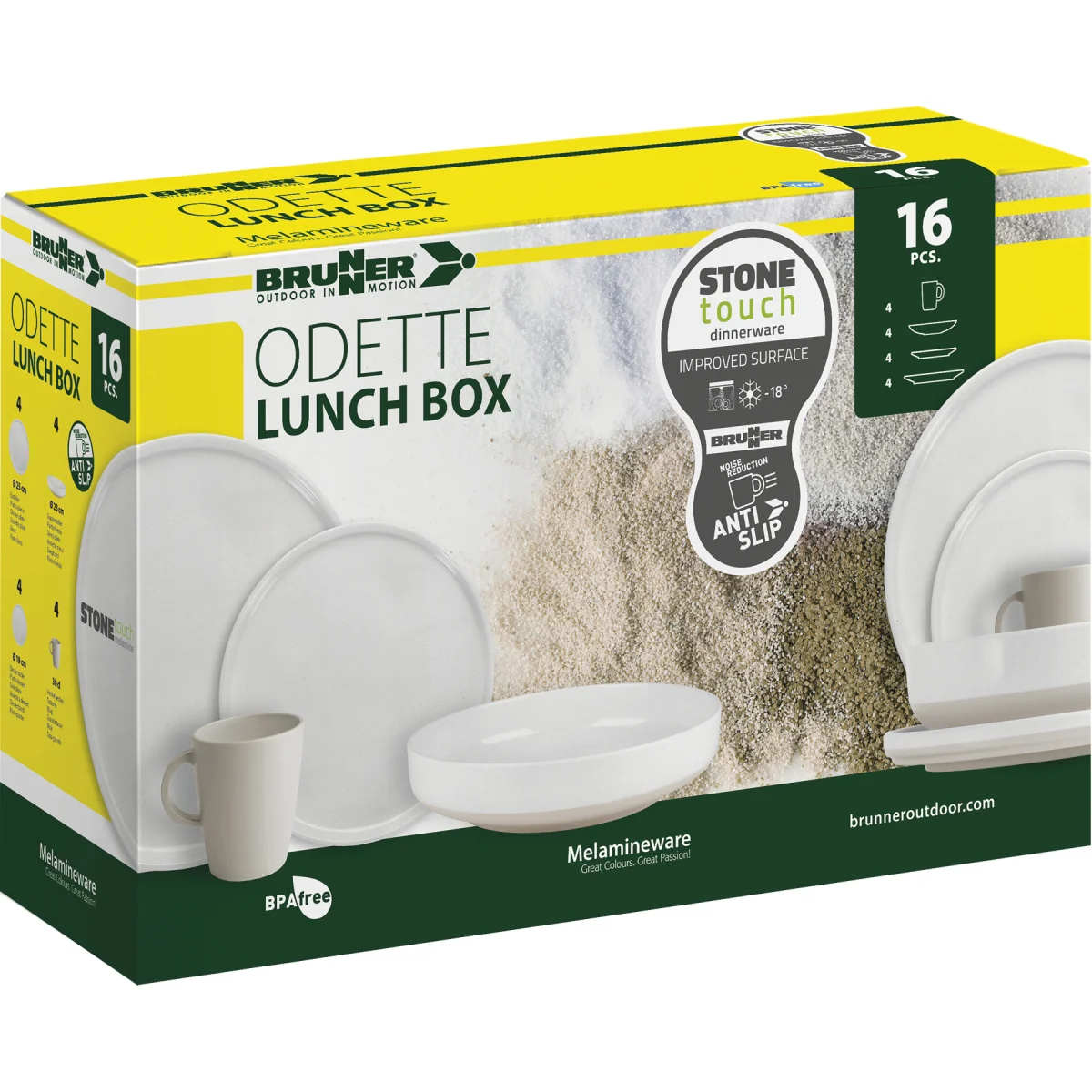 Brunner - Geschirrset "Odette Lunch Box"  16-teilig