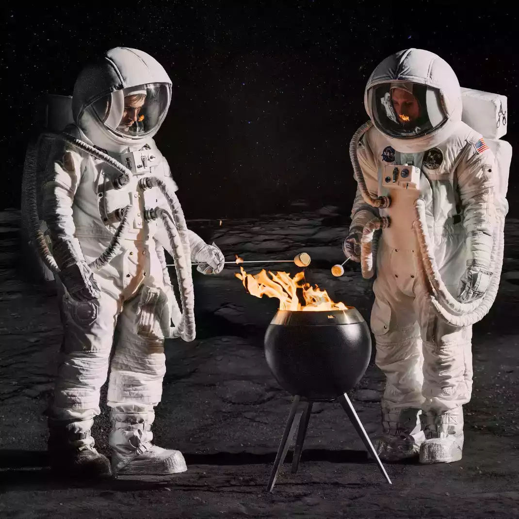 Astronauten grillen im Weltall